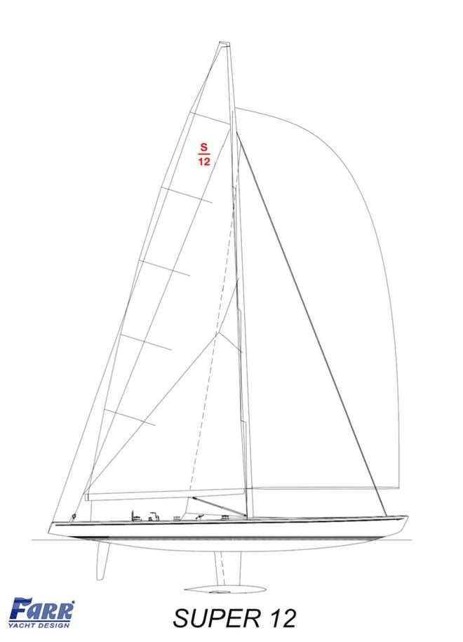 Concept drawing of the Super 12 by Farr Yacht Design © SW